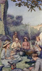 Szene aus The Slowcoach, von Edward Verrall Lucas